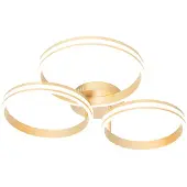 QAZQA Taklampe messing inkl. LED 3-trinns dimmbar 3-lys - Navara