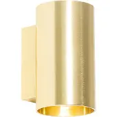 QAZQA Moderne vegglampe gull rund 2-lys - Sandy