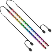 SilentiumPC Aurora Stripes ARGB, LED strip, 18 ampuller, LED, 2 stykker