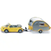 Siku Car With Trailer Caravan