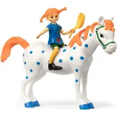 Peppi Pitkätossu Pippi And Lilla Gubben Figurine Set Dukke