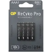GP ReCyko Pro AAA-batteri 800mAh 4-pack