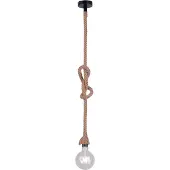 JUST LIGHT Rope pendellampe med tau, 1 lyskilde
