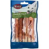Trixie Denta Fun Rolls med kylling - Økonomipakke: 12 stk, ca. 28 cm (1 kg)