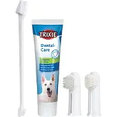 Trixie 2561, Fingertannbørste for kjæledyr, Hund, Hvit, 4 stykker