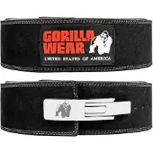 Gorilla wear 4 Inch Løftebelte Lever Svart