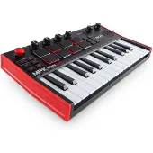 Akai MPK Mini Play MK3 tastatur, svart/rødt