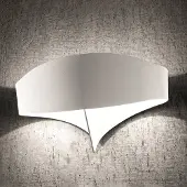 Selene LED-vegglampe Scudo av stål, hvit