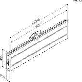Vogel's Professional PFB 3405 - Monteringskomponent (grensesnittsstang) - for LCD-skjerm - aluminium - sølv - for Professional PFS 33XX, PUC 10XX, PUC 25XX
