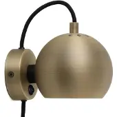 Frandsen vegglampe Ball Magnet, messingfarget, antikk