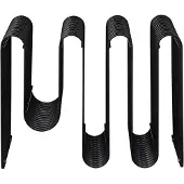 AYTM magasinholder Curva, svart, bredde 40 cm, stål