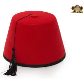 Partychimp Rød Fez hat