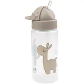 Done by Deer Drikkeflaske m. Sugerør - 350 ml - Lalee - Sand - - OneSize - Drikkeflaske