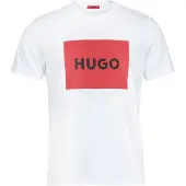 HUGO for man. 50467952 T-shirt Dulive white (XXL), Casual, Cotton, Short sleeve, Sustainable