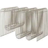 AYTM magasinholder Curva, taupe, metall, 41 cm lang