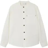 Name it Skjorte - NkmFish - White Alyssum/Solid - - 6 år (116) - Skjorte