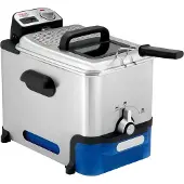 Tefal FR 8040 - deep fryer - Oleoclean Pro Inox & Design, 3,5 L, 1,2 kg, Black / Stainless Steel, 2300 W, 348 mm