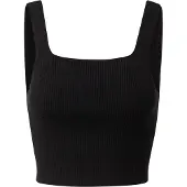 Urban Classics Cropped Knit Ermeløs T-skjorte