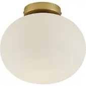 Nordlux Taklampe Alton med glasskjermer, messing/opal