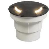 Fumagalli 1891 LED-innfellingslampe gulv Ceci 120-3L svart CCT