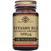 Solgar Vitamin B12 1000 µg Sublingual - Tyggbar Nugget - 100 stk.
