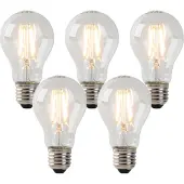 LUEDD Sett med 5 E27 LED-pærer klar 3W 250lm 2200K