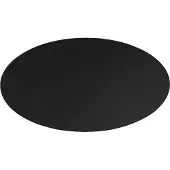 Deltaco DFP410 - Stolmatte - rund - 110 cm - sort