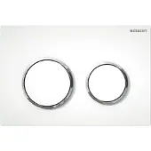 Geberit Betjeningsplade Omega 20, hvid/krom/hvid