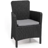 Allibert Trenton garden chair, graphite