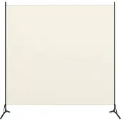 vidaXL Romdeler hvit 175x180 cm stoff