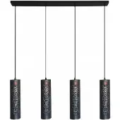 Freelight Forato pendellampe, lengde 120 cm, brun, 4-lys, metall