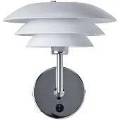 Dyberg Larsen DL20 vegglampe metall, 20 cm hvit