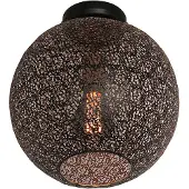 Freelight Oronero taklampe, Ø 30 cm, svart/gullfarget, metall