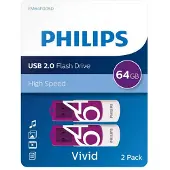 Philips Vivid Edition 2.0 64gb Minnepinne 2 Enheter
