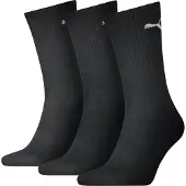 Puma Crew Sock (3-Pack), Clothing, Black, 47-49