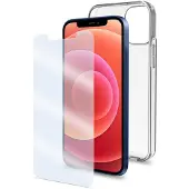 Celly Antibakterielt Bakdeksel Til Iphone 12 Mini Og Herdet Glass Skjermbeskytter