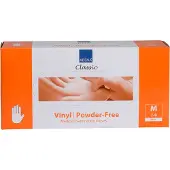 Abena Undersøkelseshanske, Classic, M, klar, vinyl, pudderfri - (100 stk.)