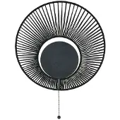 Forestier Oyster designer-vegglampe, svart