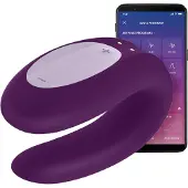 Satisfyer Double Joy Appstyrt Parvibrator - Lilla