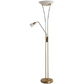 LINDBY Felicia uplight med leselampe, messing