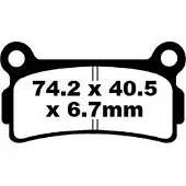 EBC Fa Series Organic Fa164 Bremseklosser