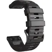INF Klokkerem til Garmin Fenix / Forerunner / Approach / Quatix, svart