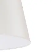 Duolla Lampeskjerm Cone høyde 25,5 cm, chintz ecru/hvit
