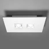 Milan Iluminación Milan Polifemo taklampe 2 lyskilder hvit