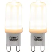 LUEDD Sett med 2 G9 dimmbare LED-pærer 3W 280lm 2700K