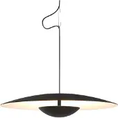 Marset Ginger LED-pendellampe, Triac Ø42 cm svart/hvit