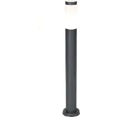 QAZQA Antrasittgrå stolpelampe 80 cm IP44 opal - Rox