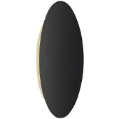 ESCALE Blade LED-vegglampe i svart matt Ø 24 cm