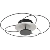 Highlight LED-taklampe Fiore, 2 700 K, svart/nikkel