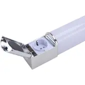 Ledino LED-vegglampe til bad Lind D med stikkontakt